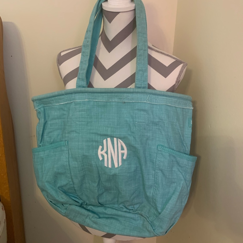 Thirty-One Turquoise Canvas Utility Bag